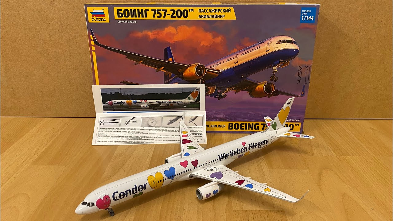 Assembly / Zvezda 1/144 scale Boeing 757-300 (Modified) Condor - „Wir lieben Fliegen.“ / Zocker J