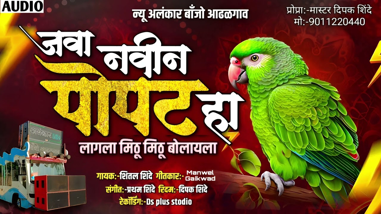 जवा नवीन पोपट हा लागला मिठु मिठु बोलायला | New Alankar Banjo Group Adalgaon Active Pad Mix song