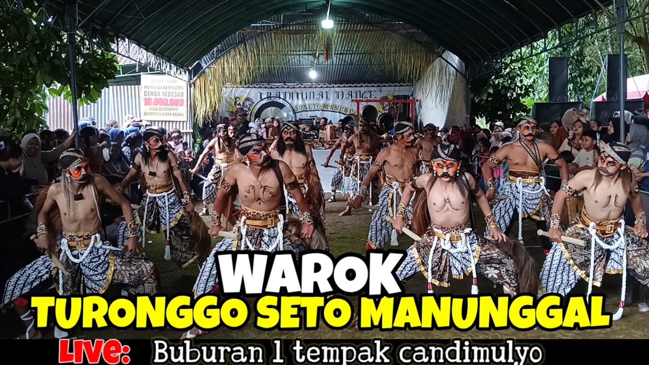 Warok surup jathilan turonggo seto manunggal live buburan 1 tempak candimulyo 