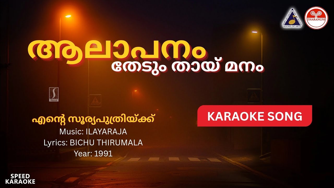 ആലാപനം തേടും തായ്മനം - എന്റെ സൂര്യപുത്രിക്ക് | HD Karaoke | Ilayaraja | Bichu Thirumala