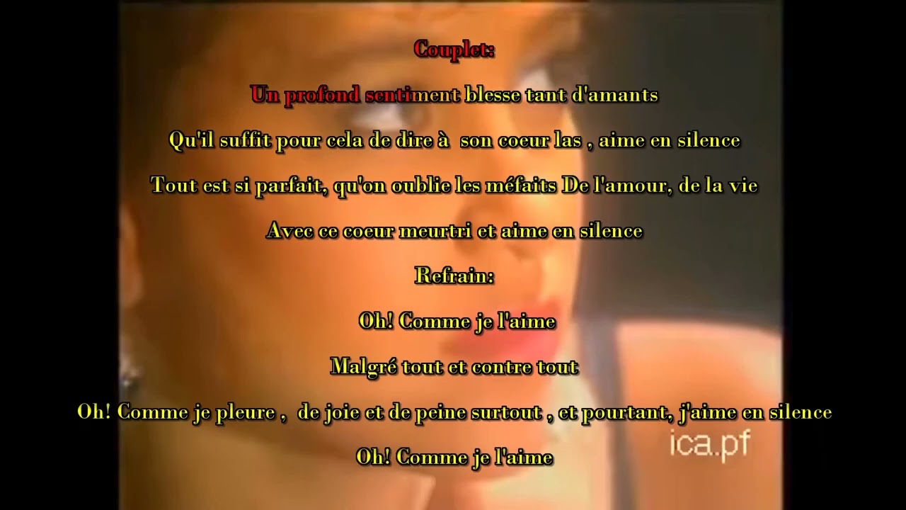 KARAOKE: MARUIA - AIME EN SILENCE