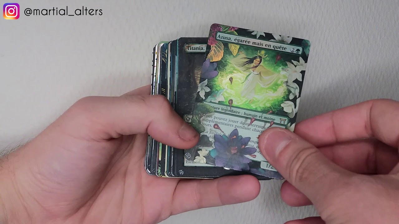 100 altered commander cards