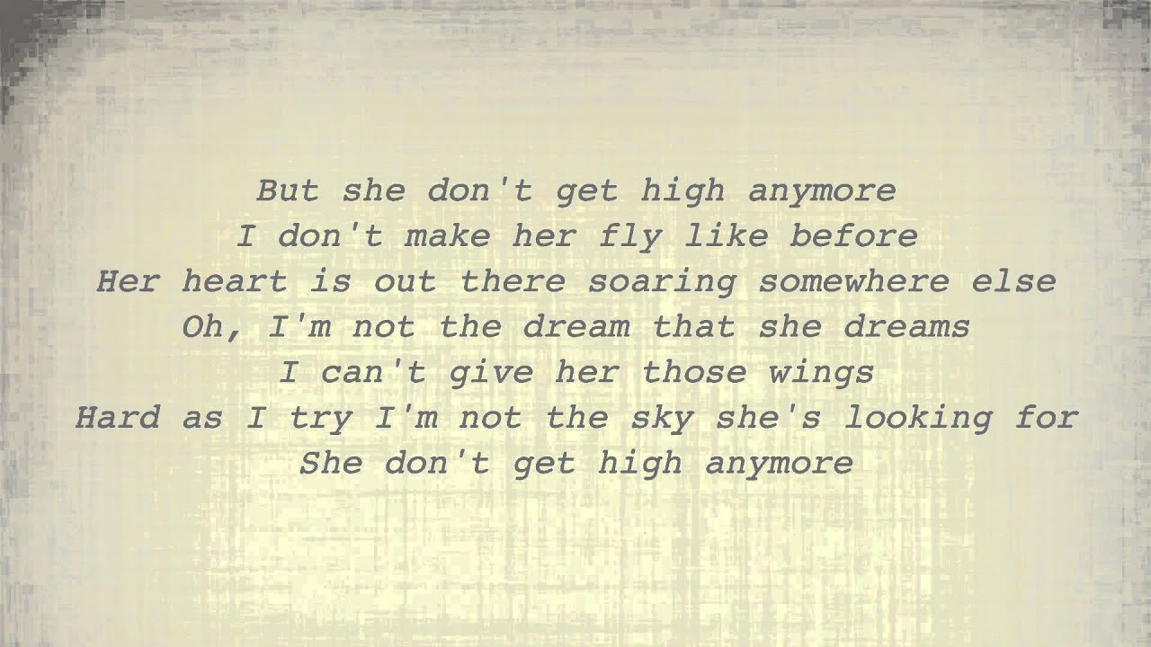 Alan Jackson - She Don't Get High (Lyrics)