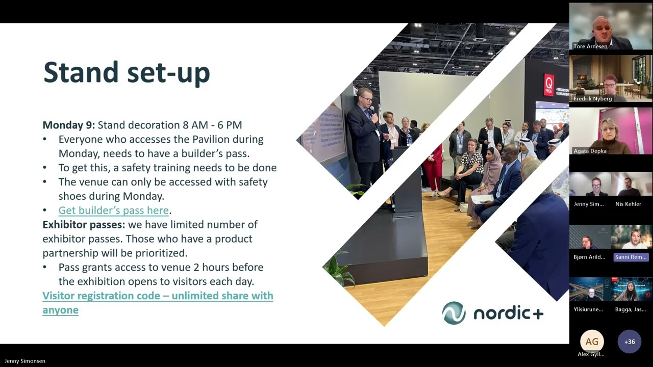 Information webinar: Nordic+ Pavilion partners at Intertraffic in Amsterdam