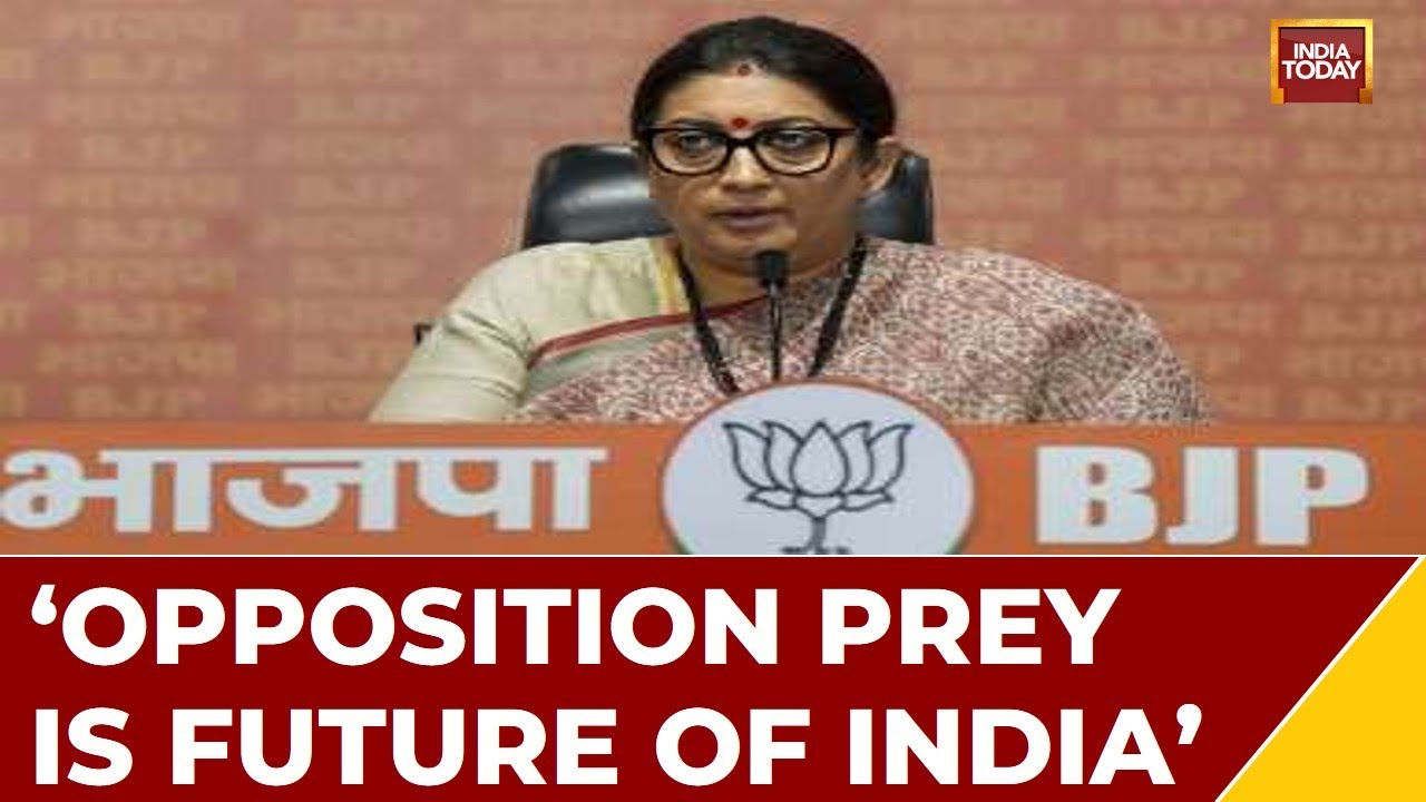 Smriti: Opposition Prey Is Future Of India, India On Opposition&rsquo;s Target | BJP Hits Out At Congress