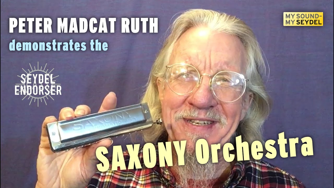 Peter Madcat Ruth demonstrates his new SAXONY ORCHESTRA Chromatic harmonica