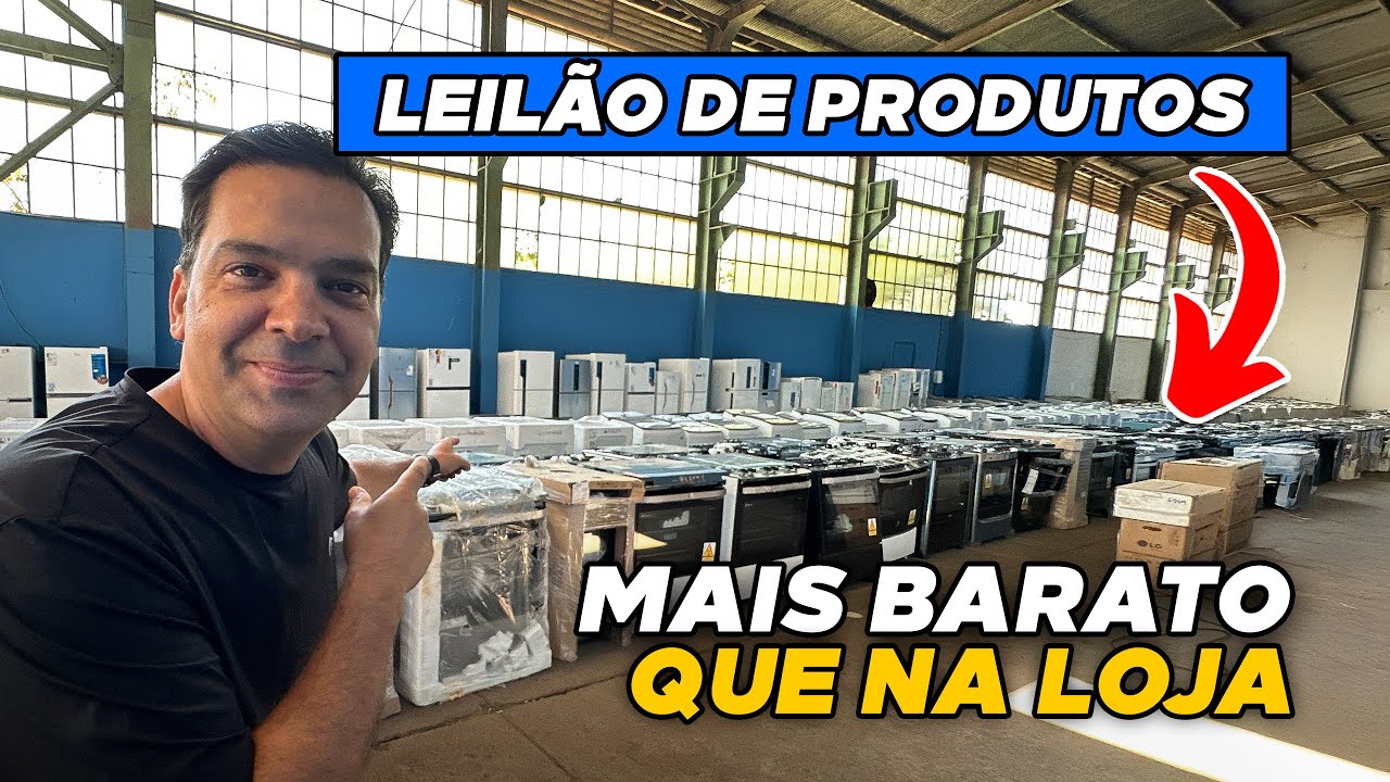 LEILÃO DE PRODUTOS NOVOS MAIS BARATO QUE NA LOJA *logística reversa*