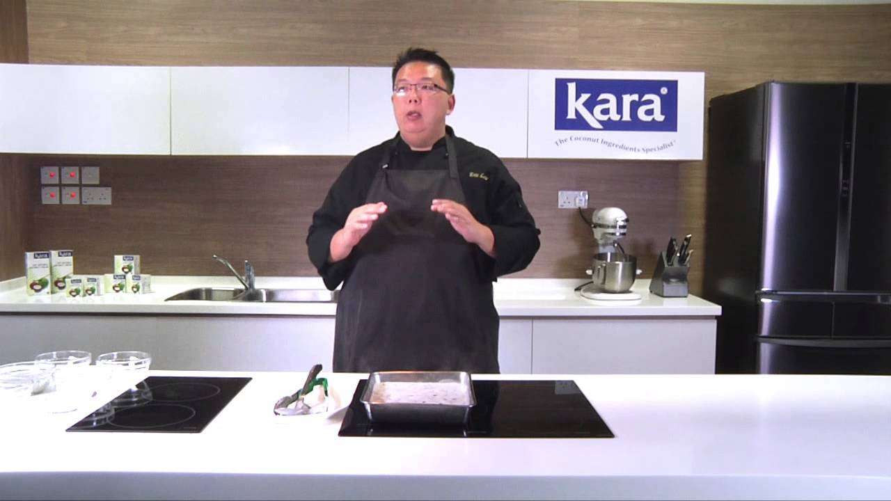 Kara Coconut Cream Cooking Recipe and Demo - Chendol Agar Agar