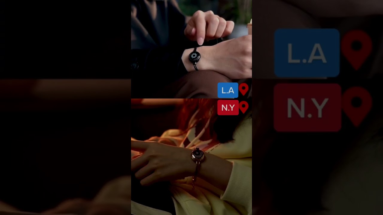 TOTWOO Long Distance Touch Bracelets for Couples 👩🏻&zwj;❤️&zwj;👨🏻 , Vibration 📳& Light Up 💡for Lovers Bond