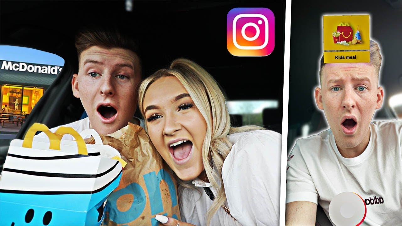 Letting INSTAGRAM FILTERS Decide What I Eat for 24 HOURS!!