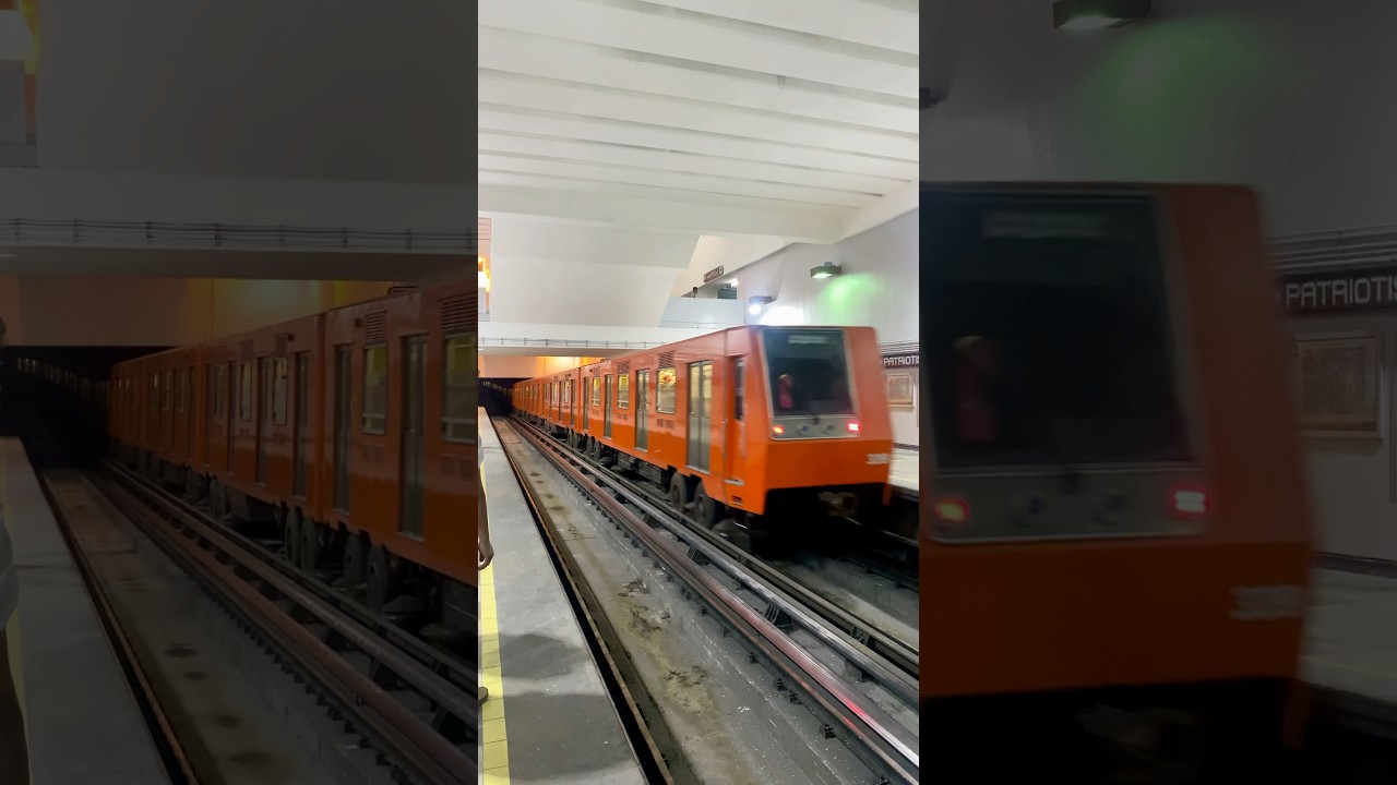 NC-82 saliendo de la estaci&oacute;n Patriotismo de la L&iacute;nea 9 del Metro de la CDMX.