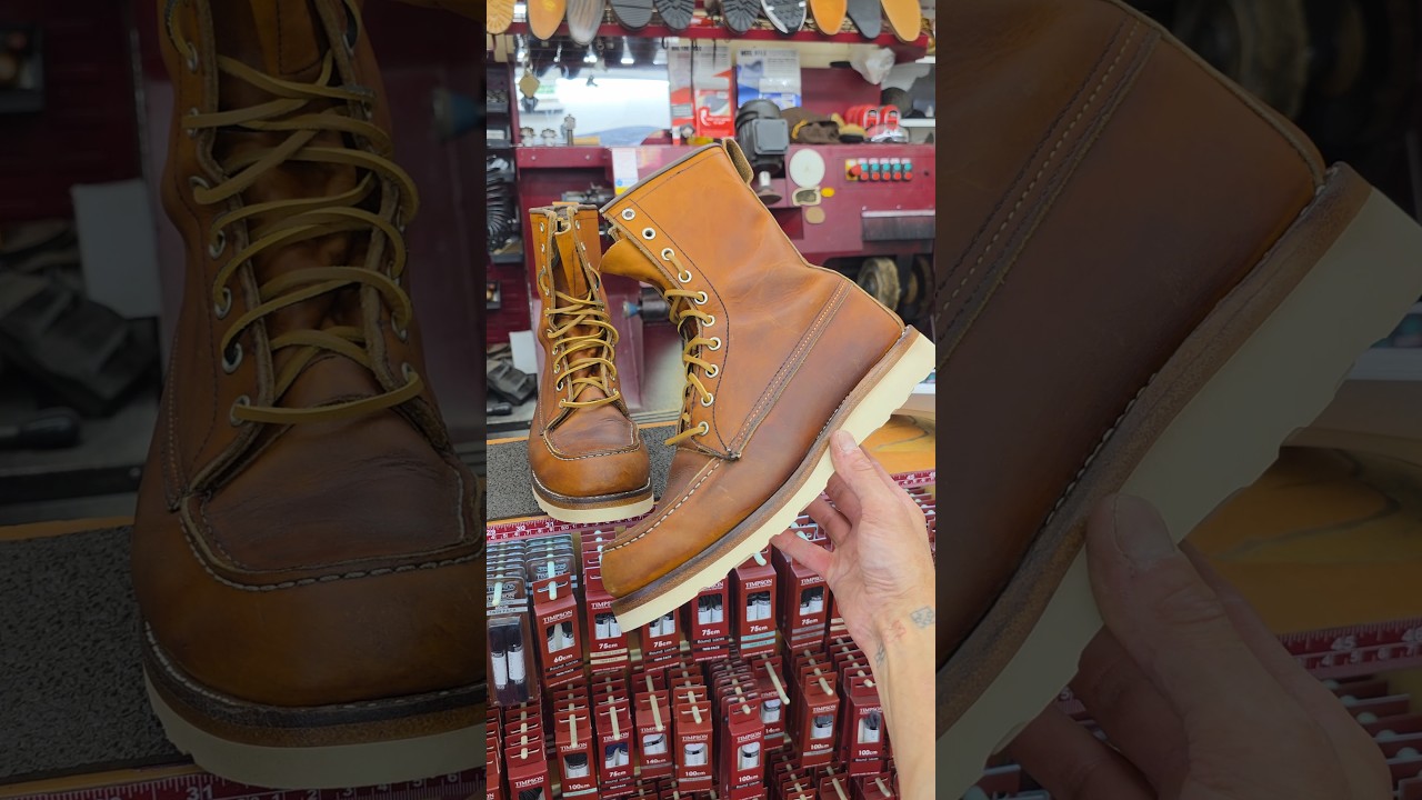 NOTHING beats a FRESH Redwing REBUILD! #restoration #shoerepair #cobblerg #redwing