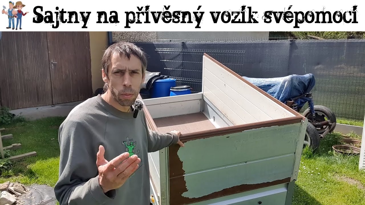 🛒 Bočnice na přívěsný vozík svépomocí