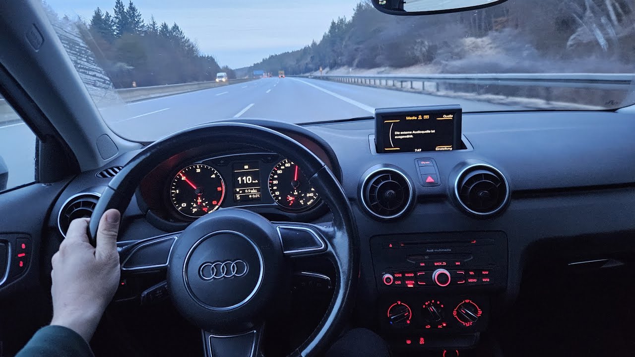 2010 Audi A1 1.6 TDI (105 PS) | EARLY MORNING POV DRIVE | TOP SPEED