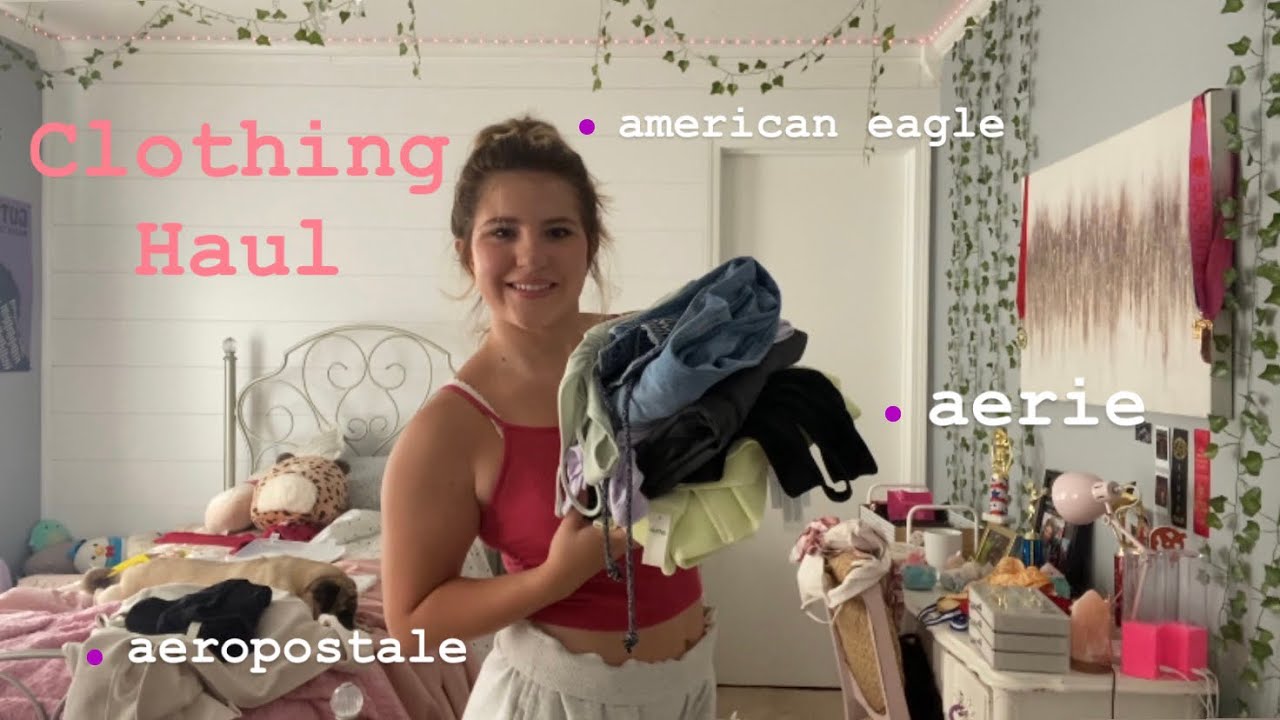 Shopping HAUL! (American Eagle, Aerie, Aeropostale)🛍️