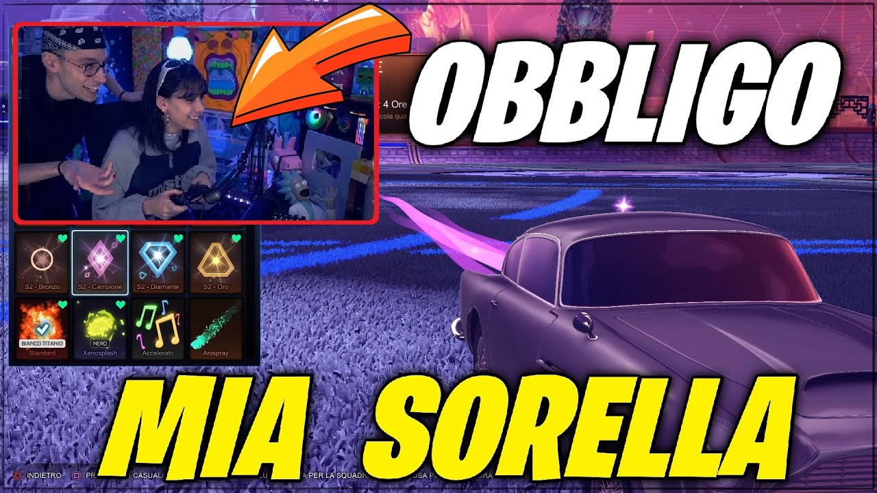 MIA SORELLA GIOCA a ROCKET LEAGUE per LA PRIMA VOLTA!