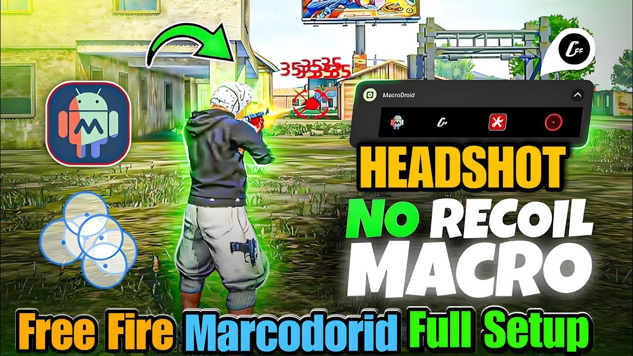 FREE FIRE MACRODROID FULL SETUP 2025 |🔥💥 FREE FIRE HEADSHOT MACRO HOW TO USE |  ANTIBAN MACRO IN FF
