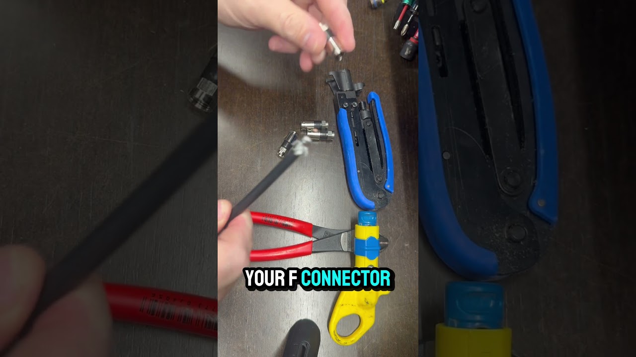 How To Terminate RG6 Coax! #work #diy #howto