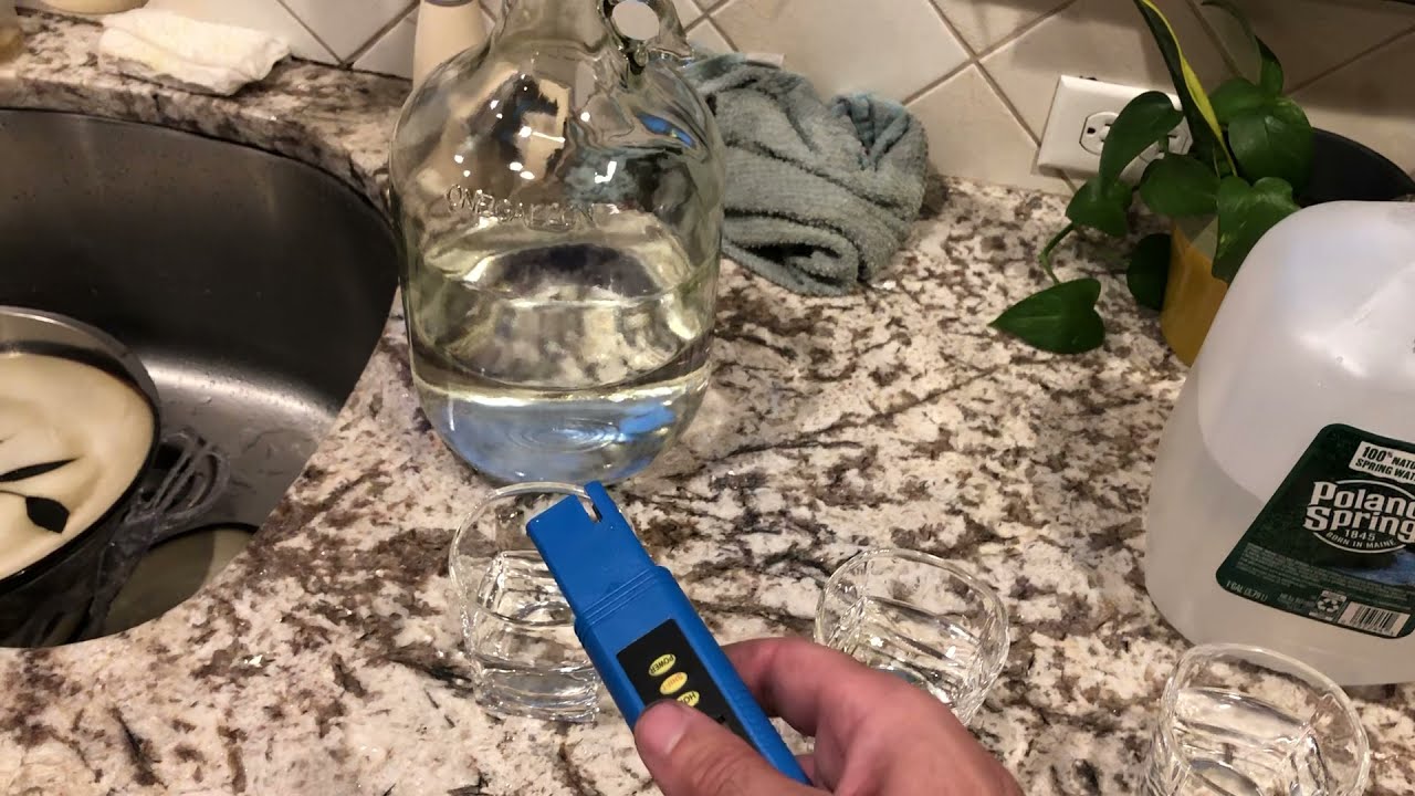 Distilled Water Rain Water Spring Water Tap water Tds Test