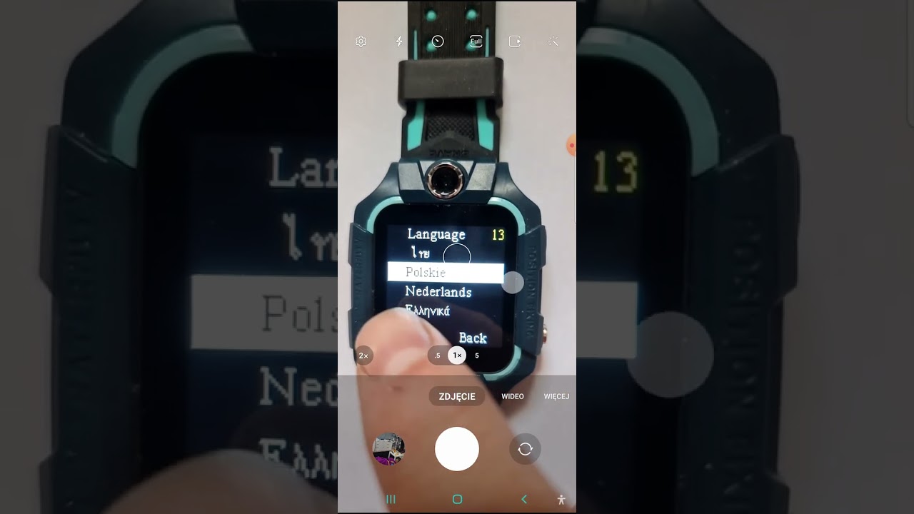 Smartwatch Q19 lokalizacja problem instrukcja