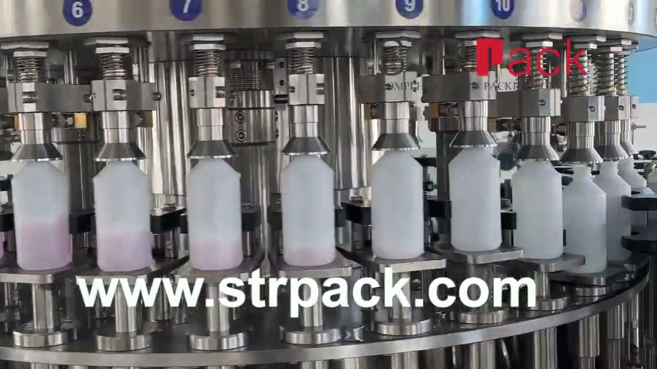 High-speed Rotary Liquid Filling Machine Automatic Bottle Overflow Filler
