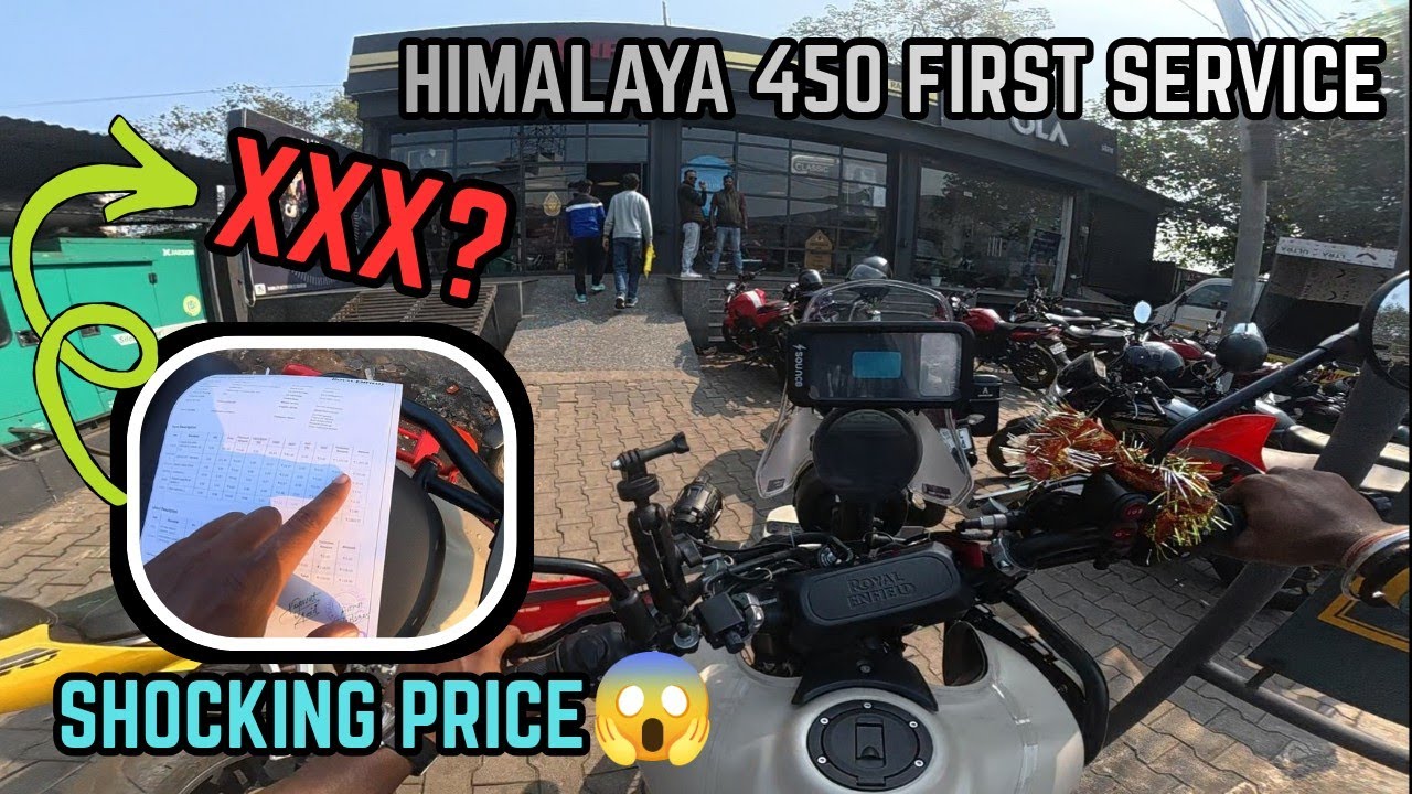 1ST SERVICE  OF HIMALAYAN 450 || SHOCKING PRICE || #service #himalayan450 #motovlog 