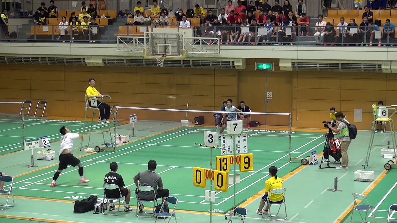 2017年IH バドミントン 男子 シングルス 準々決勝 浪岡 vs 水島工業 ①