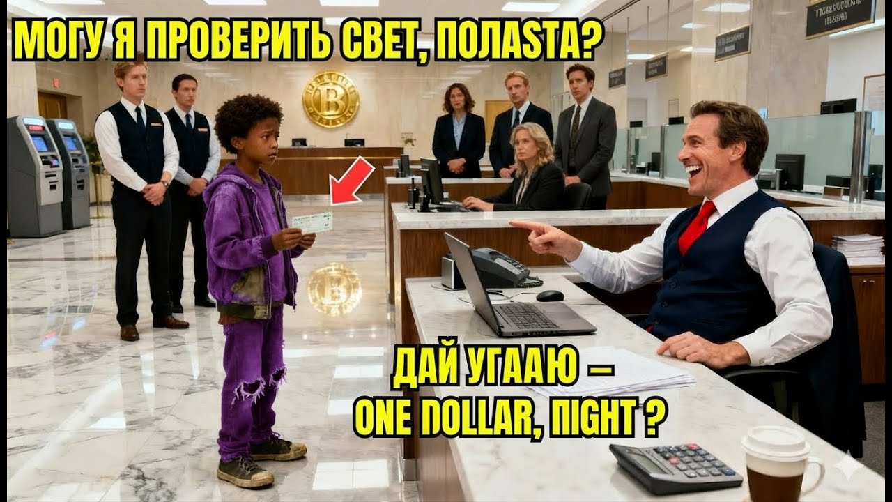 Мальчик в изношенных ботинках пришёл в банк — менеджер смеялся, пока не увидел баланс