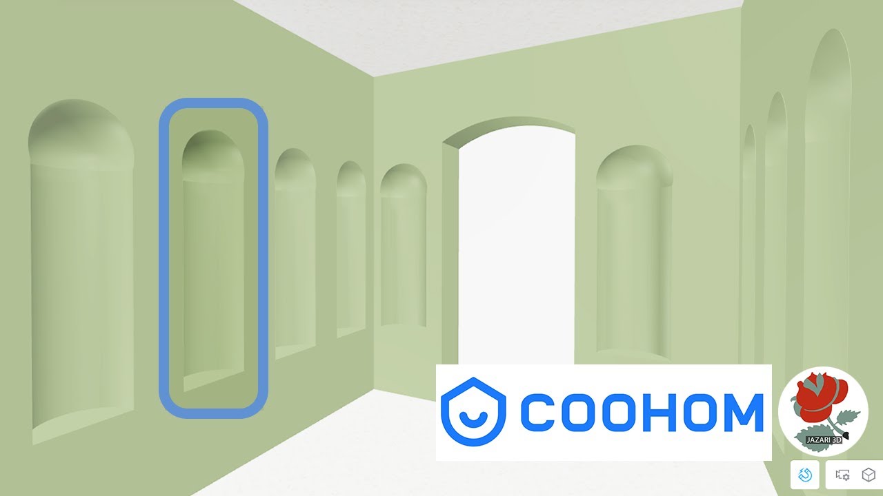 Curved Wall Recess ((Niche)) in Coohom | Coohom Tutorial