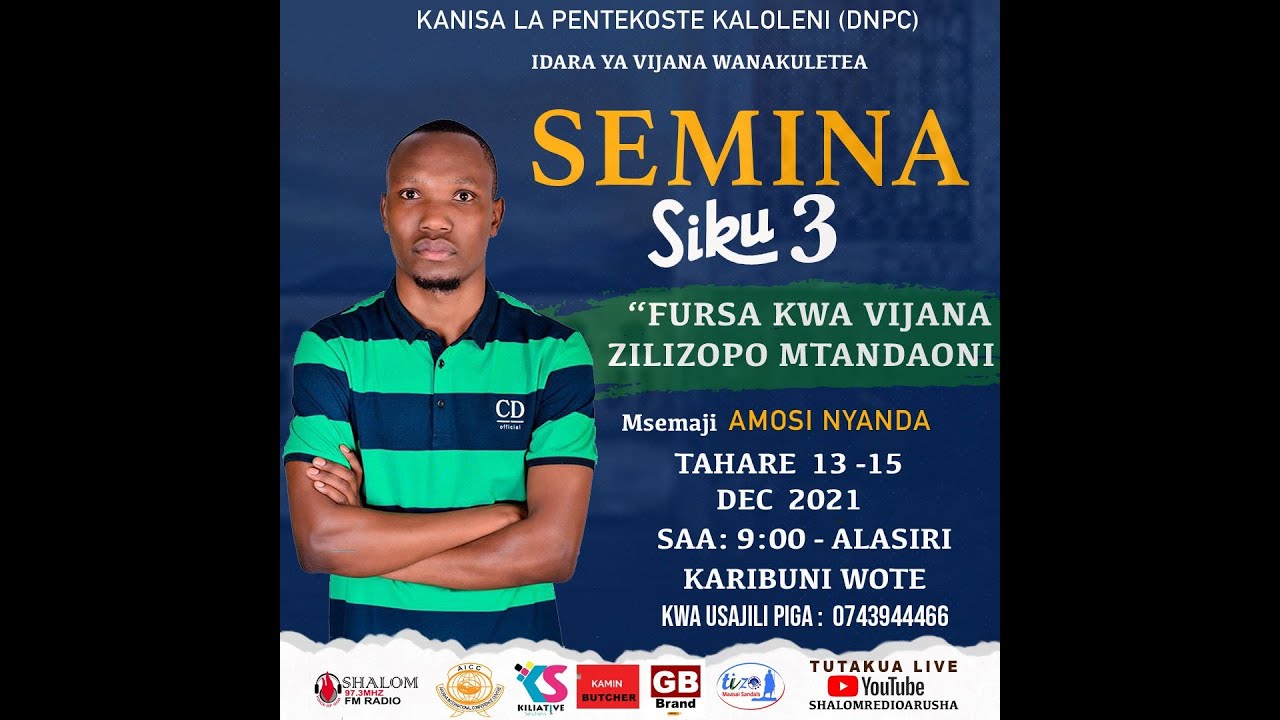 🔴#LIVE: AMOSI NYANDA ( MSEMAJI)  SEMINA YA VIJANA ( DAY 2)FURSA KWA VIJANA ZILIZOPO MTANDAONI