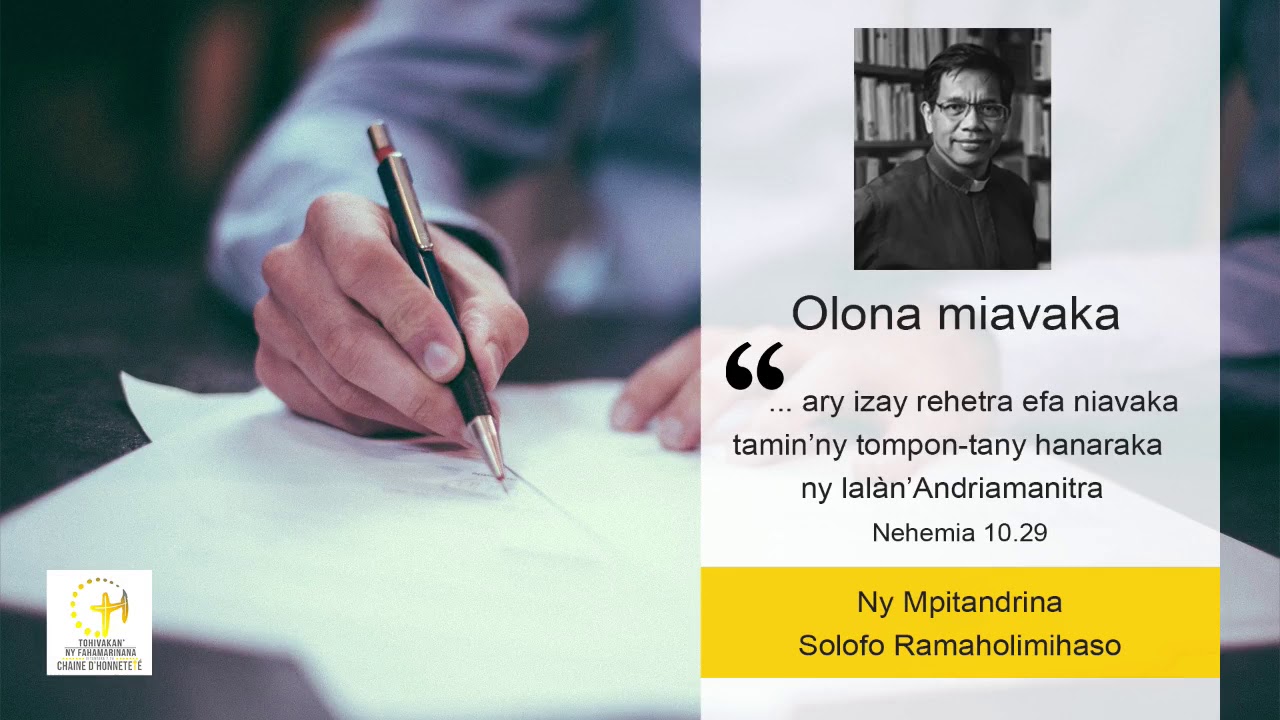 OLONA MIAVAKA - Pasteur Solofo Ramaholimihaso
