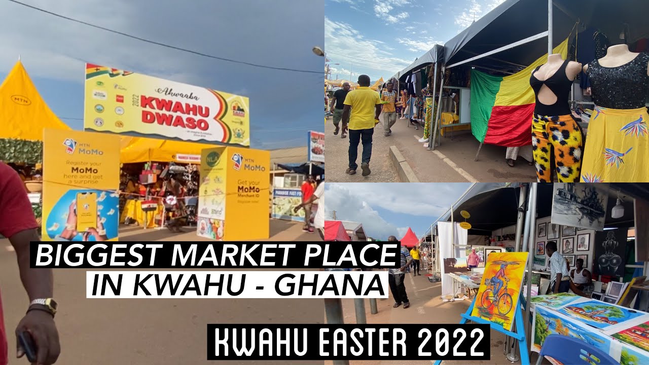 The biggest market place in Kwahu, During the Easter 2022 | Kwahu Dwaso, Day 5