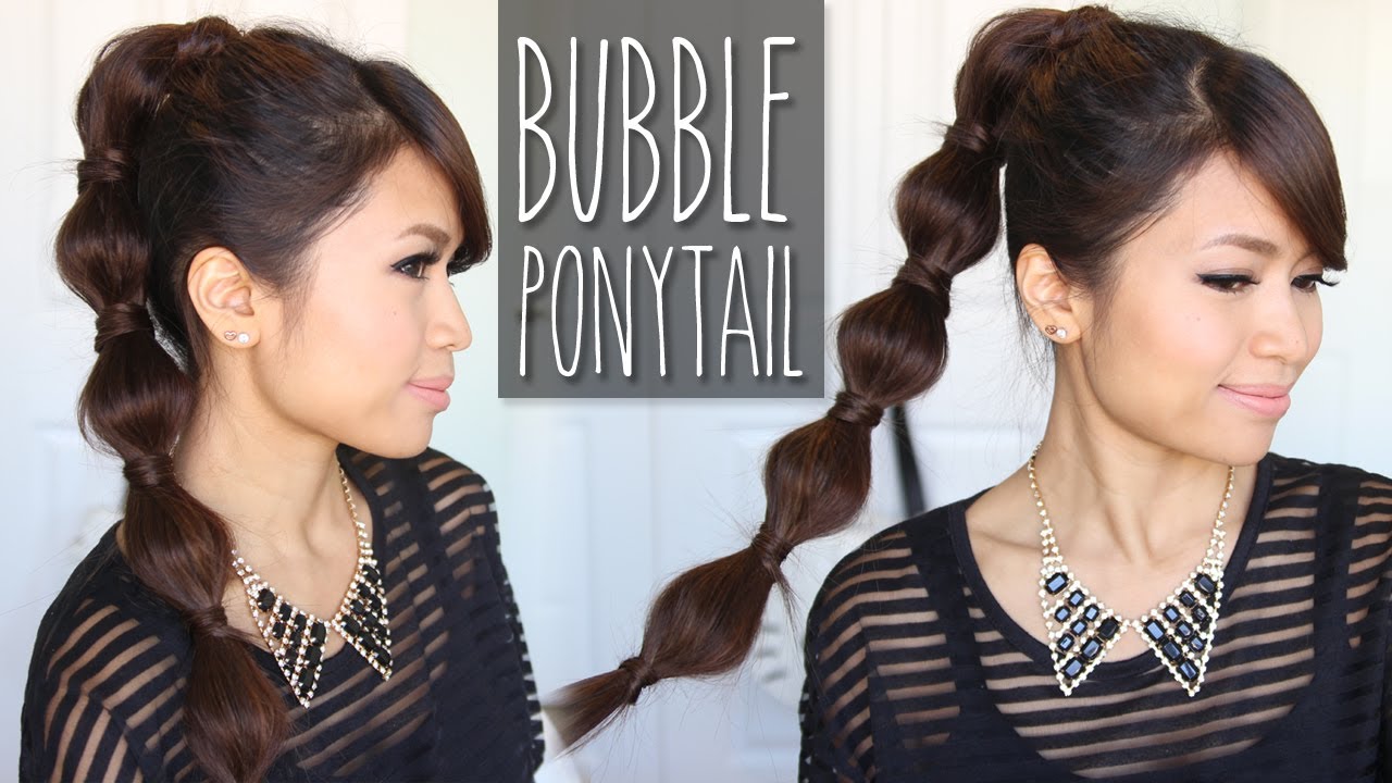 Bubble Ponytail Hairstyle | Medium to Long Hair Tutorial