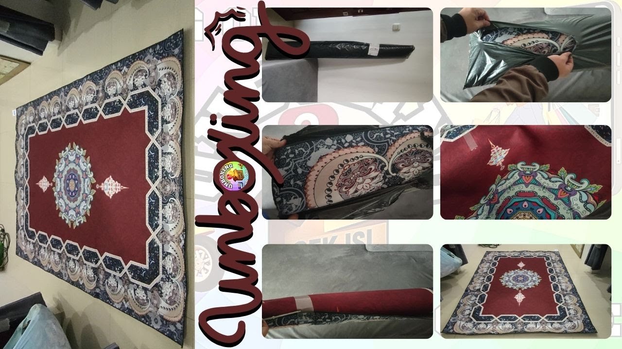 Karpet Polyester Jumbo 160x210 Motif Eropa Aesthetic Tebal 5mm | Karpet Lantai Ruang Tamu Elegan 😍