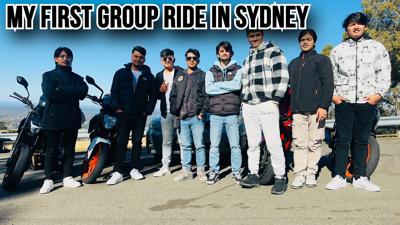 My First Group ride In Sydney || Madhur sahani ||