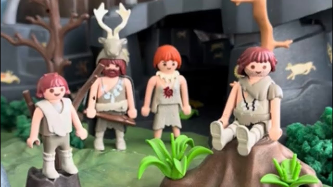Stone Age Life,Human evolution #playmobil #humanevolution #stoneage #toy movie #playmobilthailand
