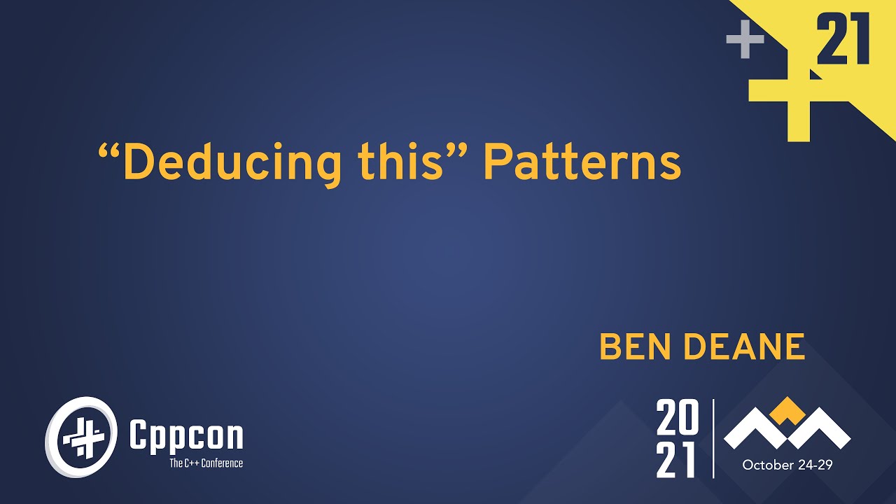 Выведение этих закономерностей &mdash; Бен Дин &mdash; CppCon 2021