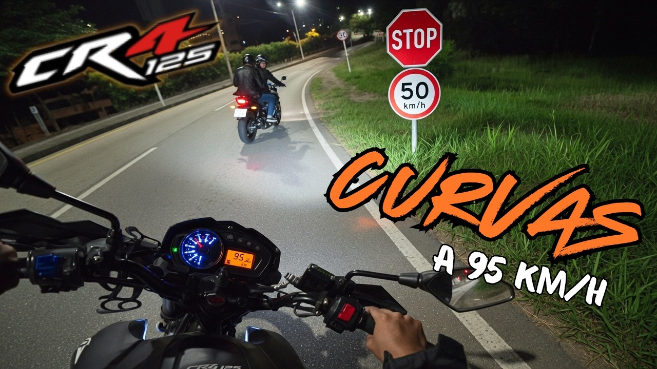TOMÉ ESTA CURVA a 90 KM/H - CASI NO LA CUENTO 🤫 POV CR4 125