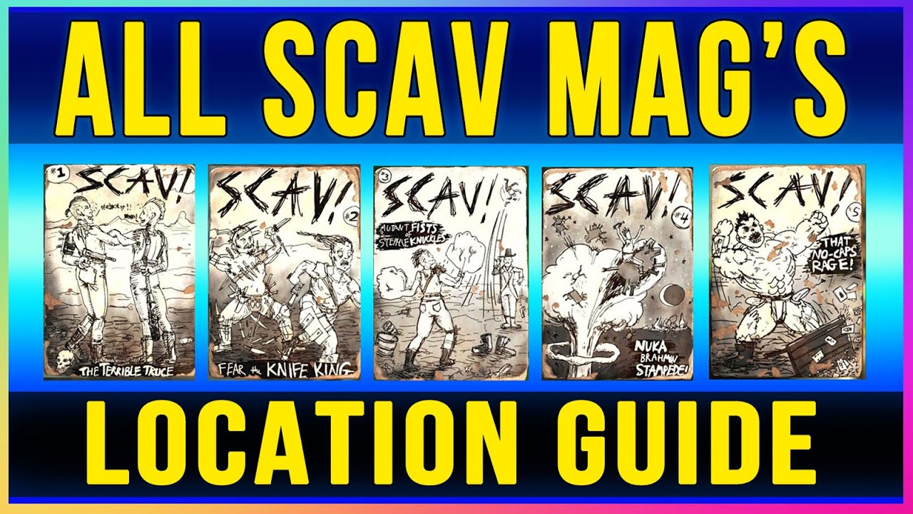 Fallout 4 Nuka World DLC: ALL SCAV Magazine Locations (Diebrarian Achievement Trophy Guide)