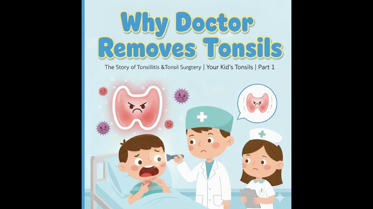 Why Doctor Removes Tonsils | The Story of Tonsillitis & Tonsil Surgery | Your Kid's Tonsils | Part 1