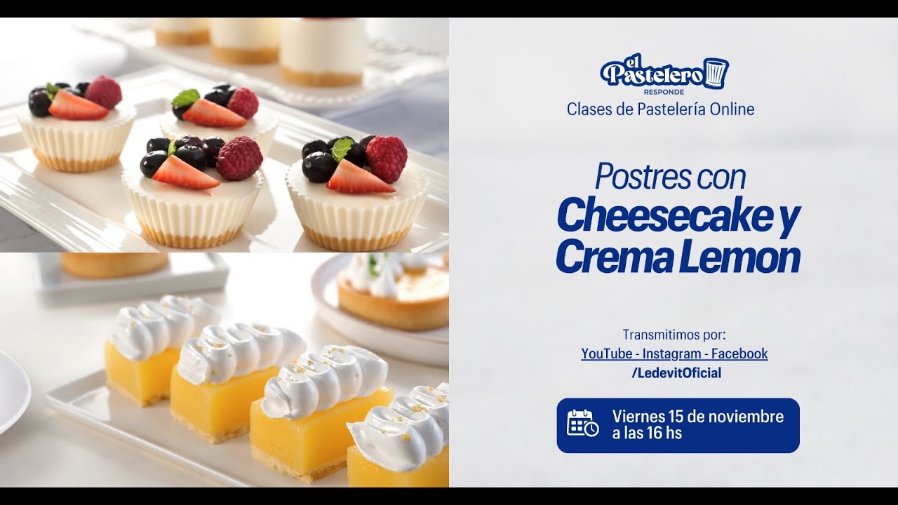Postres con Crema Lemon y Cheesecake - Nuevos productos de Ledevit