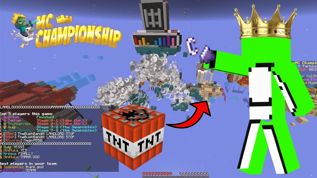 Dream WINS and BLOWS UP Parkour Warrior! | MCC 11