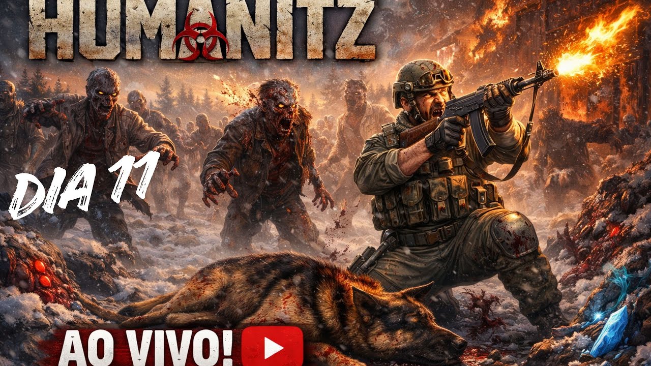 //💥🔴 LIVE HumanitZ | Tentando Não Virar Zumbi  😱 💥\\em busca de um novo dog//