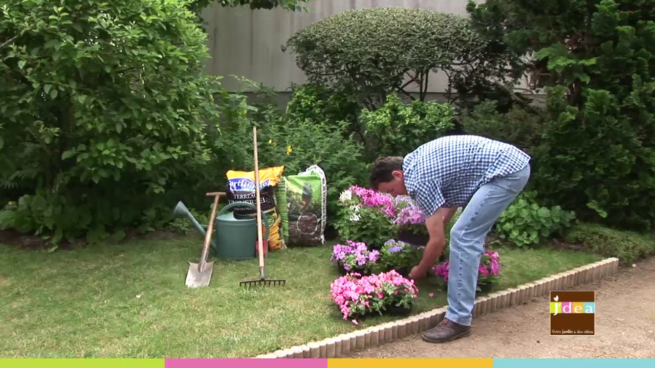 jdea planter fleurs annuelles massif