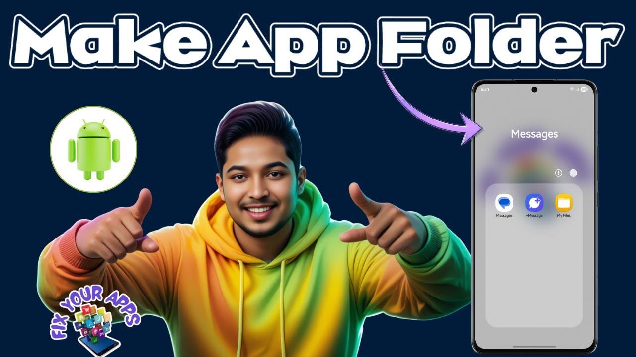 Как создать папку приложений на Android | Организация главного экрана (2026)