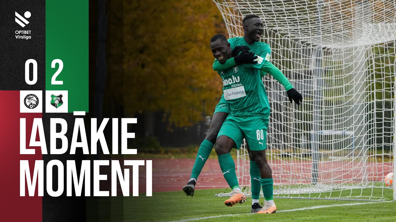 34. kārta: FS Jelgava 0:2 FK Auda (Labākie momenti)