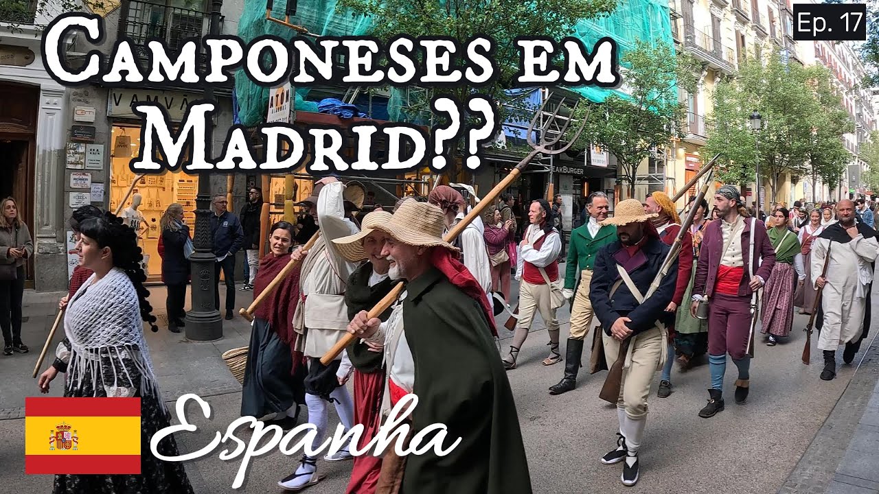 OS CAMPONESES INVADIRAM AS RUAS DE MADRID NA ESPANHA 🇪🇸 #Ep17
