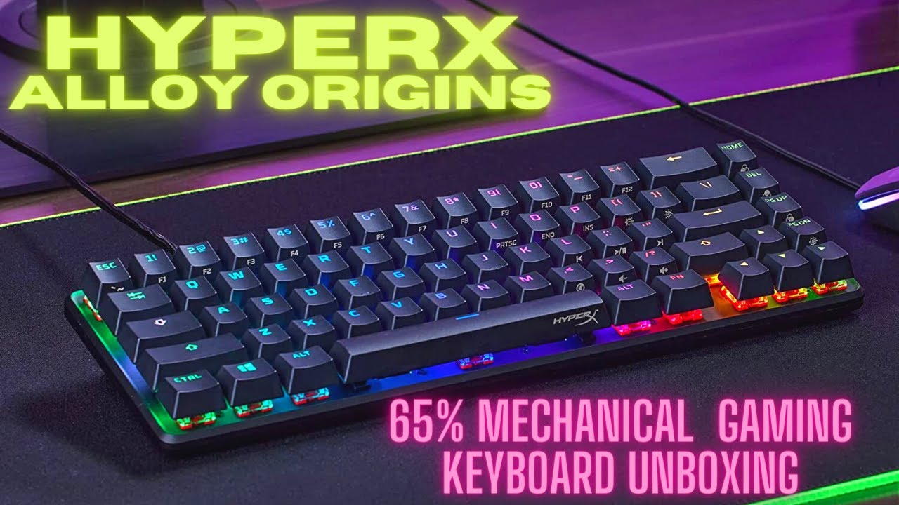 HyperX Alloy Origins 65% Mechanical Gaming Keyboard Unboxing HyperX Aqua Switch(The new budget king)