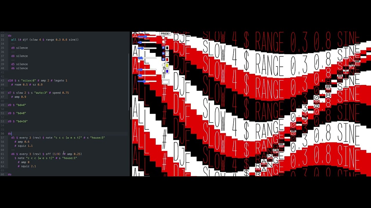 Live Coding a Progressive House Track in Tidal Cycles