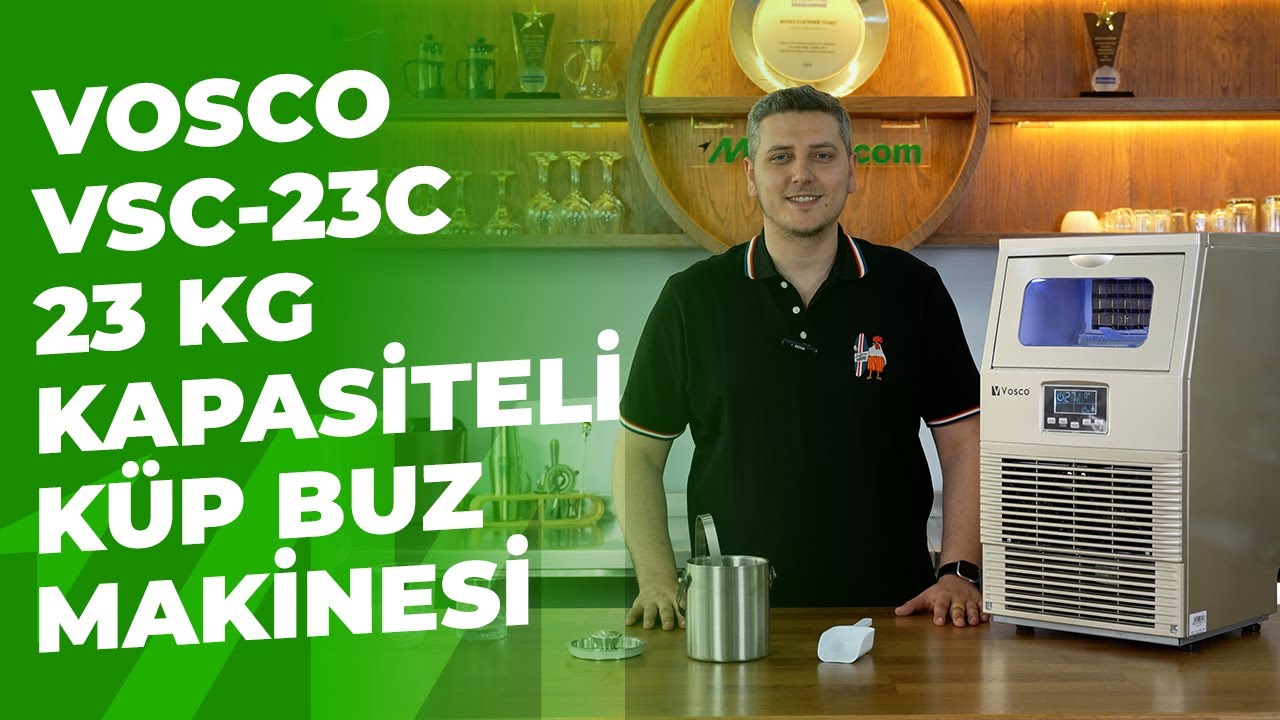 Vosco VSC-23C Küp Buz Makinesi İncelemesi | Günde 23 KG Buz Üreten Makine!